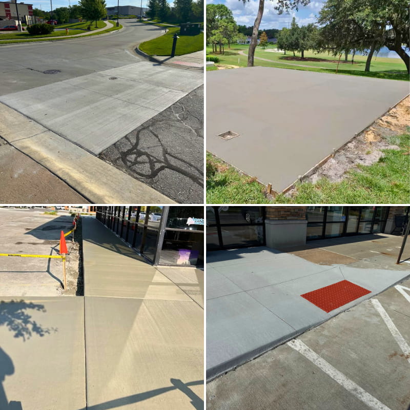 ConcreteAid's Concrete Flatwork service offerings around Gretna